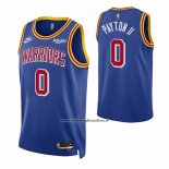 Maglia Golden State Warriors Gary Payton Ii #0 75th Anniversary Blu